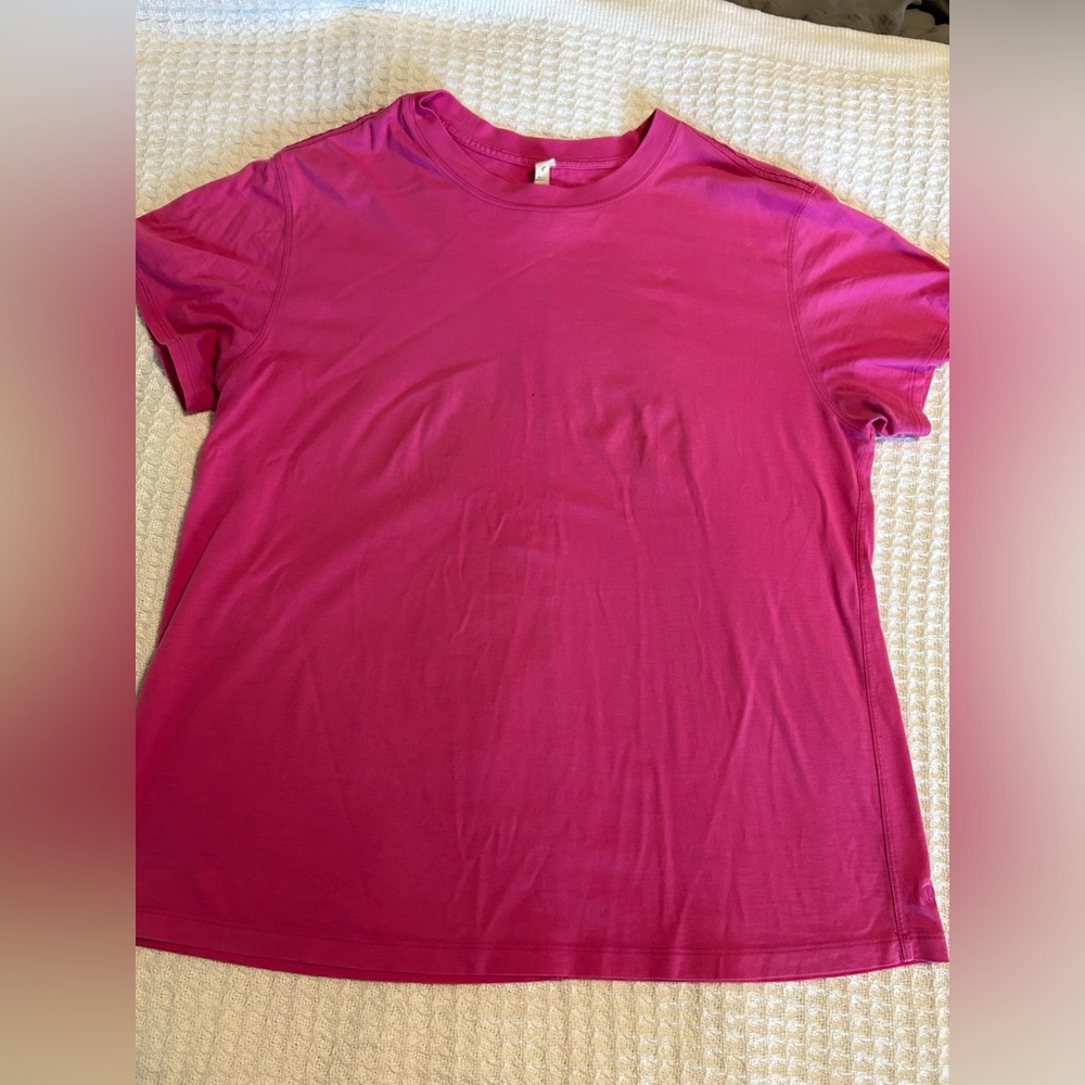 Lululemon Pink All Yours Short Sleeved Tee